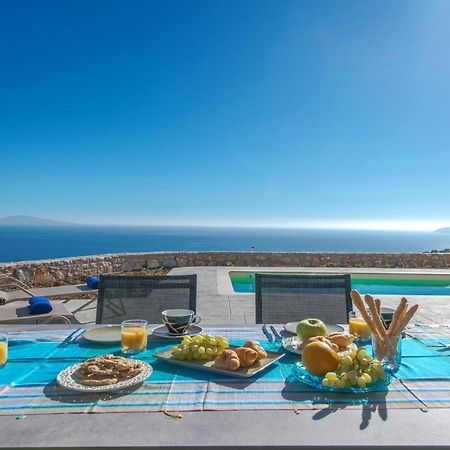 Tranquil Sea View Villa With Private Pool, Just 2Km From The Beach! Agia Galini Eksteriør billede