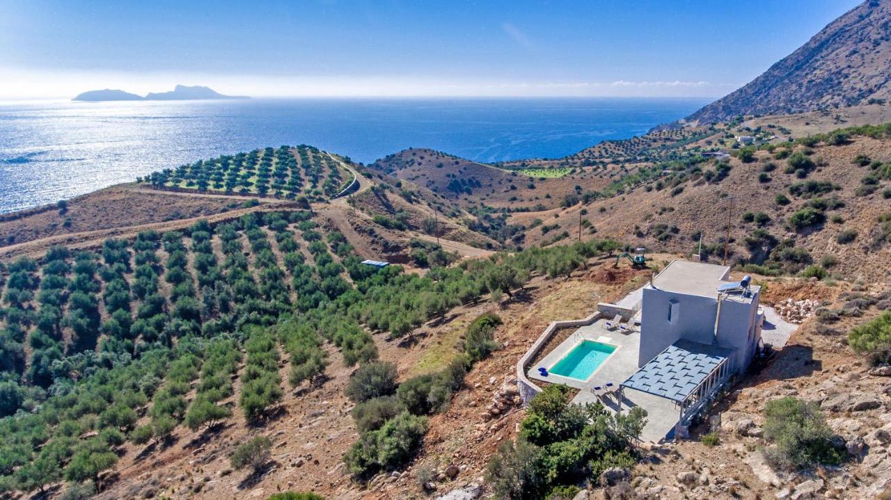 Tranquil Sea View Villa With Private Pool, Just 2Km From The Beach! Agia Galini Eksteriør billede