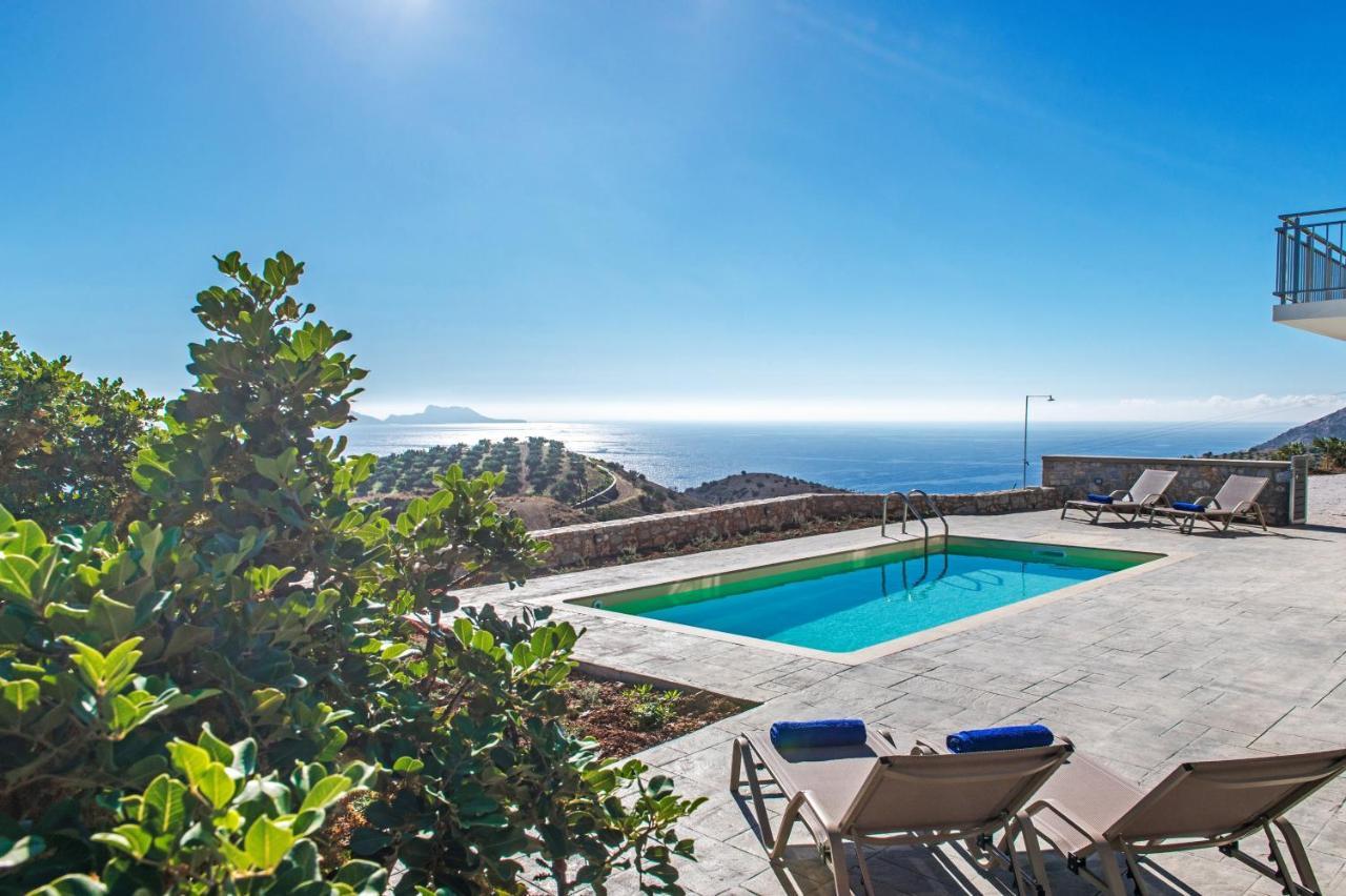 Tranquil Sea View Villa With Private Pool, Just 2Km From The Beach! Agia Galini Eksteriør billede