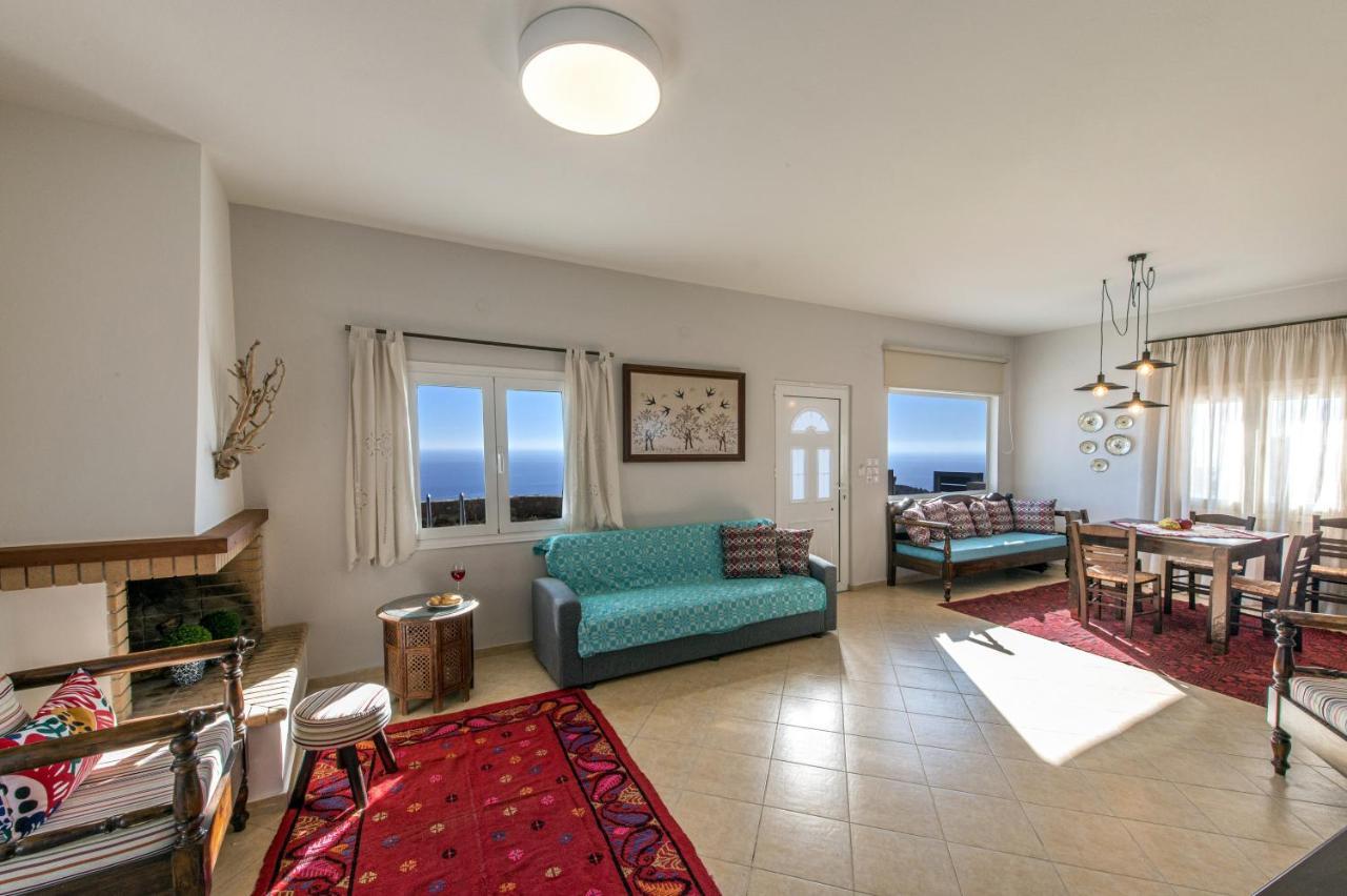 Tranquil Sea View Villa With Private Pool, Just 2Km From The Beach! Agia Galini Eksteriør billede