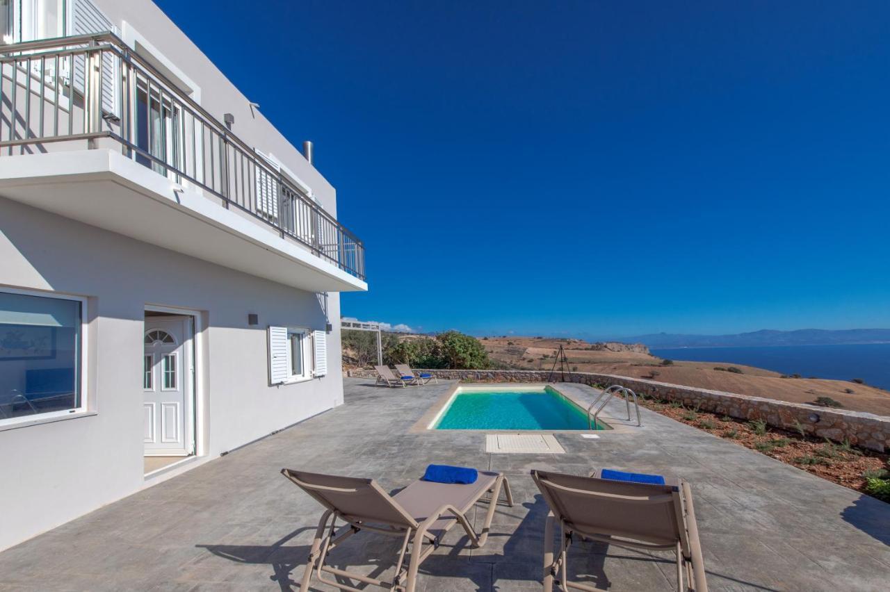 Tranquil Sea View Villa With Private Pool, Just 2Km From The Beach! Agia Galini Eksteriør billede