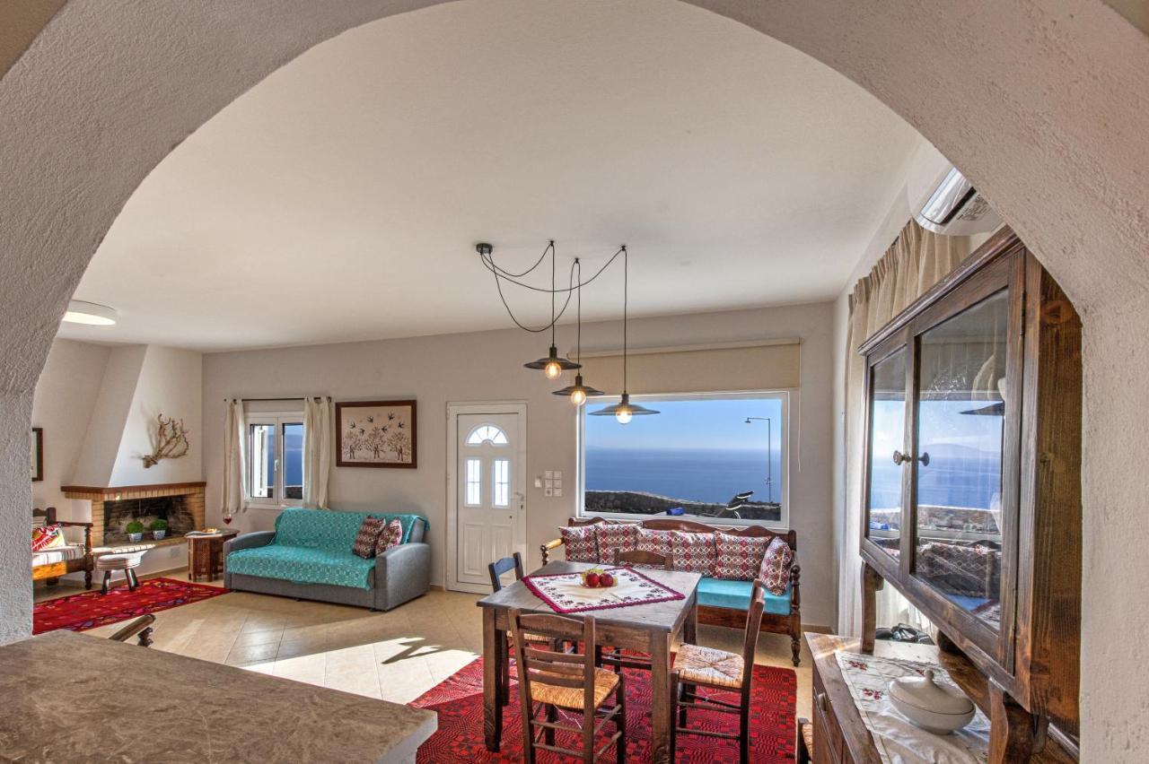 Tranquil Sea View Villa With Private Pool, Just 2Km From The Beach! Agia Galini Eksteriør billede