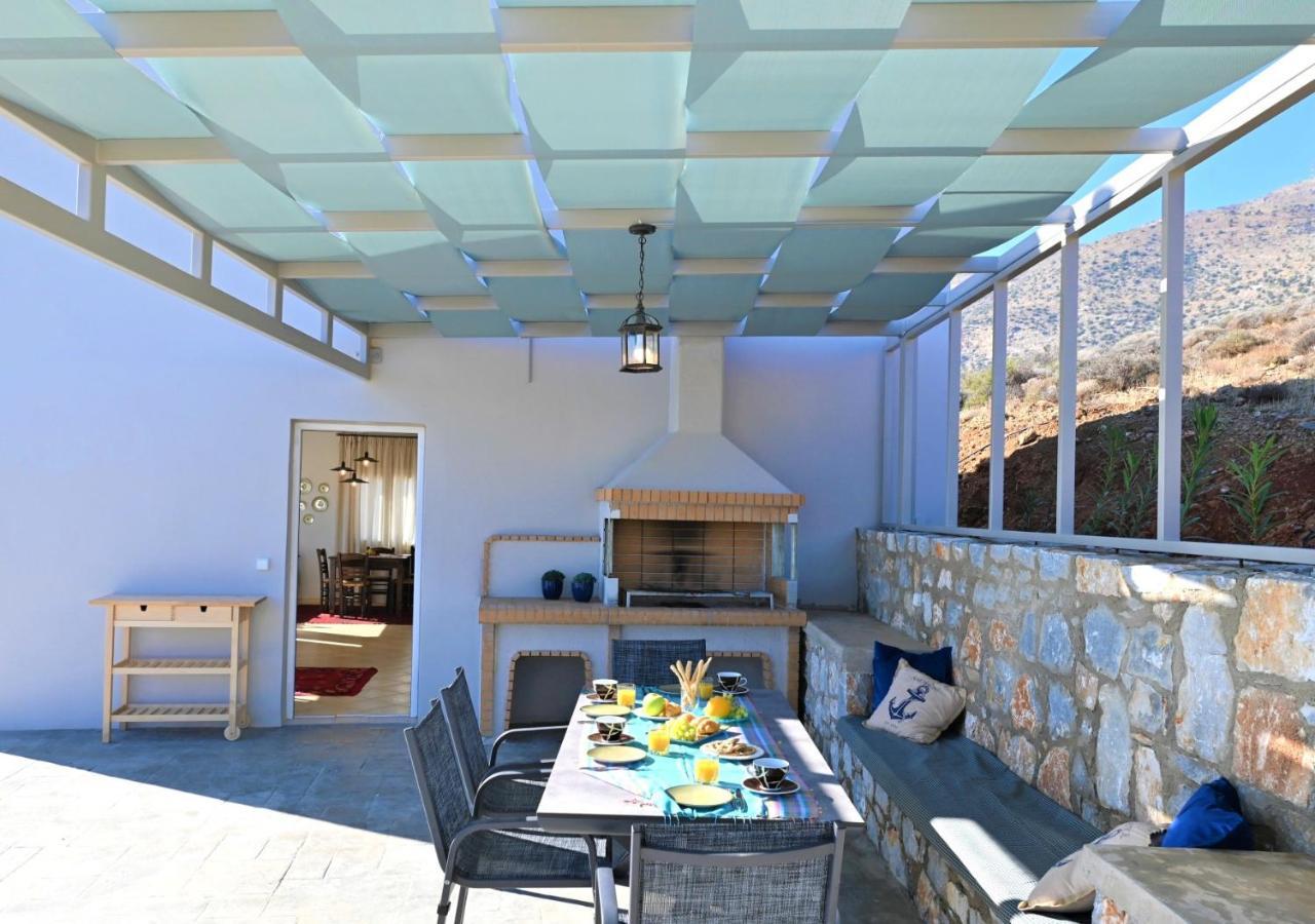Tranquil Sea View Villa With Private Pool, Just 2Km From The Beach! Agia Galini Eksteriør billede