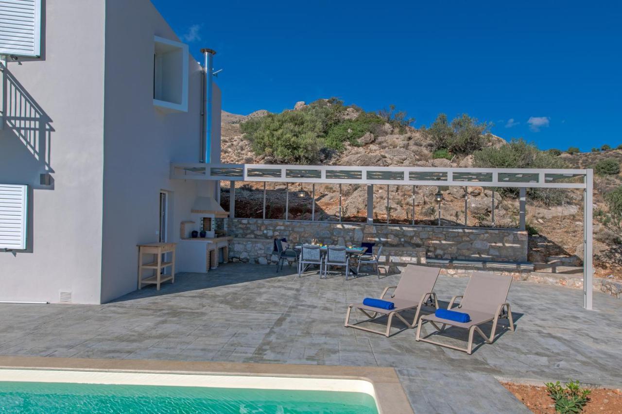 Tranquil Sea View Villa With Private Pool, Just 2Km From The Beach! Agia Galini Eksteriør billede