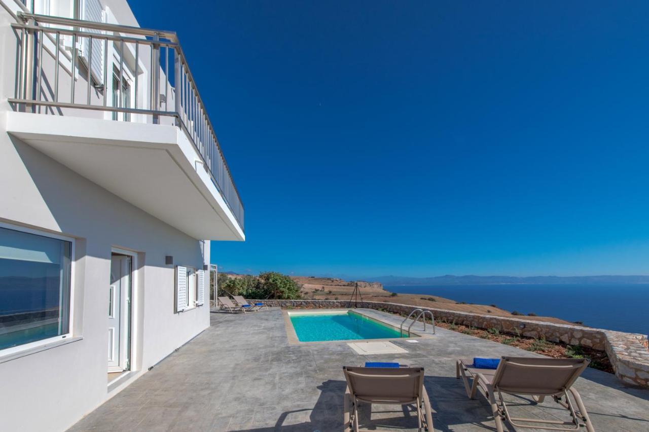 Tranquil Sea View Villa With Private Pool, Just 2Km From The Beach! Agia Galini Eksteriør billede