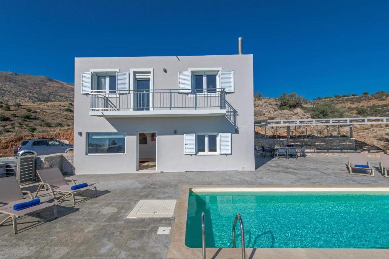 Tranquil Sea View Villa With Private Pool, Just 2Km From The Beach! Agia Galini Eksteriør billede