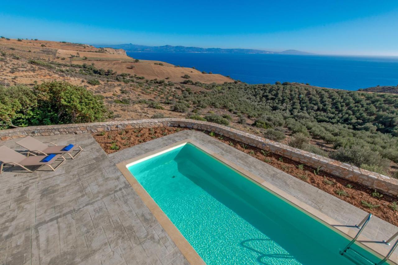 Tranquil Sea View Villa With Private Pool, Just 2Km From The Beach! Agia Galini Eksteriør billede