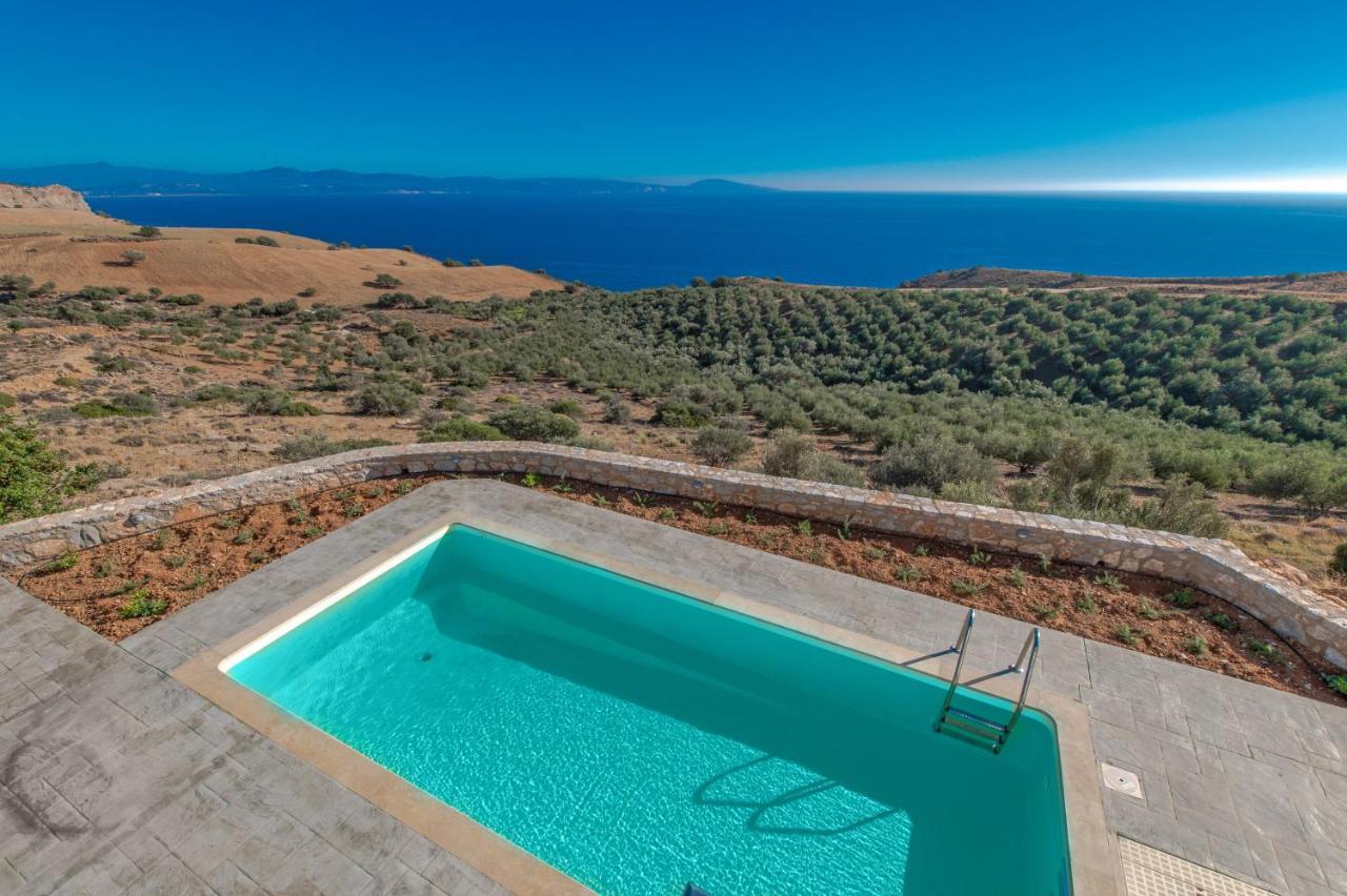 Tranquil Sea View Villa With Private Pool, Just 2Km From The Beach! Agia Galini Eksteriør billede