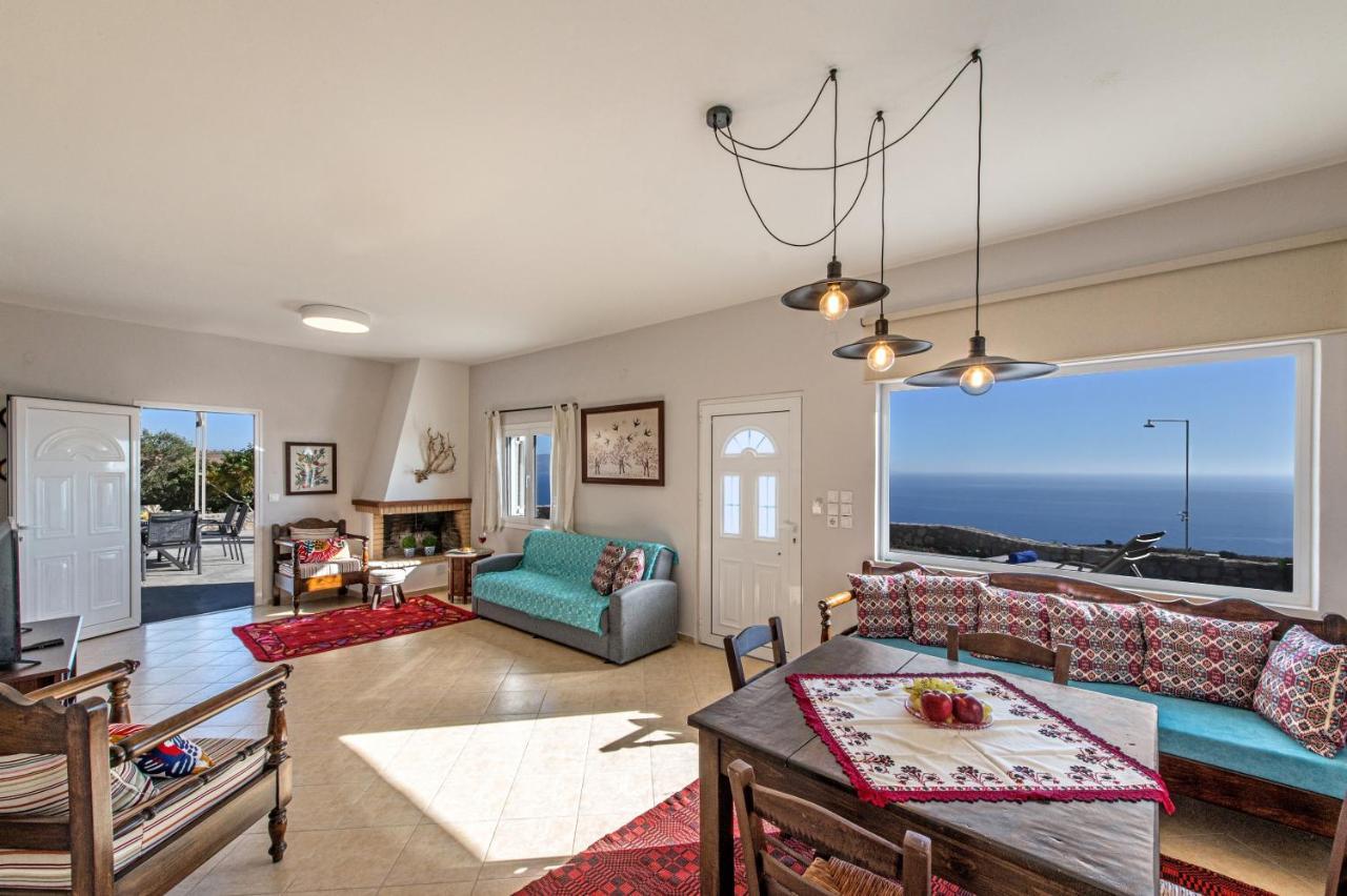 Tranquil Sea View Villa With Private Pool, Just 2Km From The Beach! Agia Galini Eksteriør billede