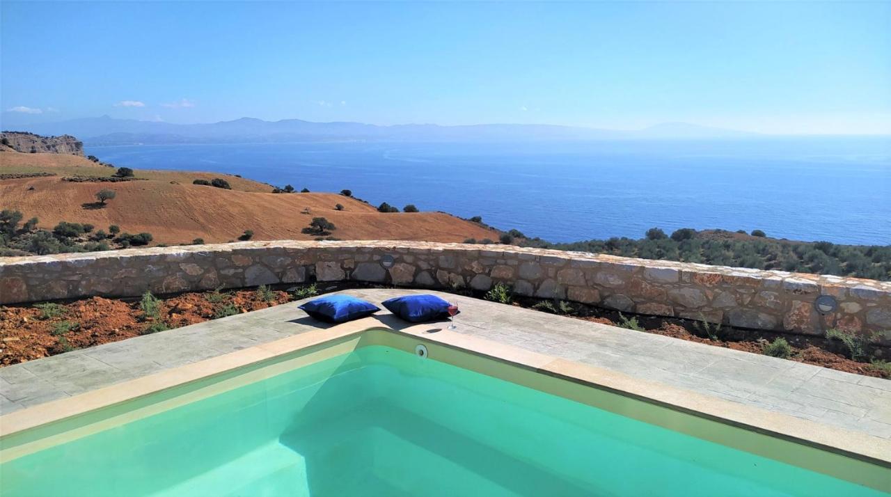 Tranquil Sea View Villa With Private Pool, Just 2Km From The Beach! Agia Galini Eksteriør billede
